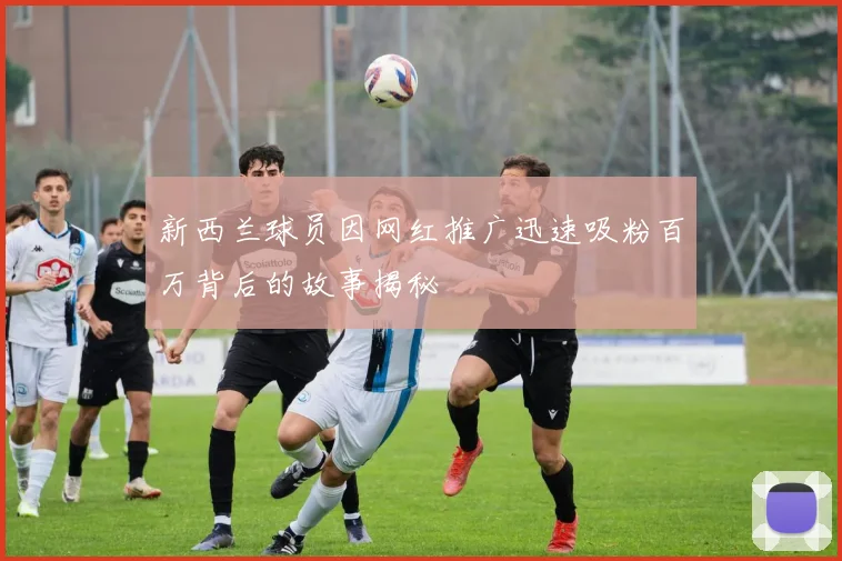 新西兰球员因网红推广迅速吸粉百万背后的故事揭秘